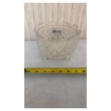 Hofbauer lead crystal footed bowl from the