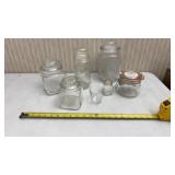 Clear Glass Jars w/ Lids and more