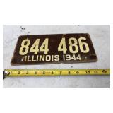 1944 Illinois license plate Made of soybean