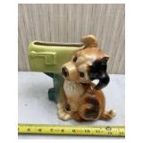 Dog and mailbox planter.