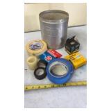Flour Canister w/ Rolls of Tape