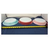 Pyrex Pastels Glass Pie Dishes