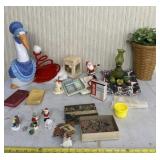 Nightlight, puzzle, goose decor and Christmas