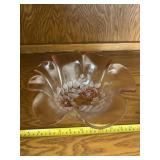 Mikasa Rosella pink frosted glass hostess or