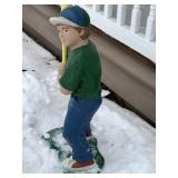 concrete boy baseball player