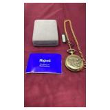 Majestic pocket watch with chain