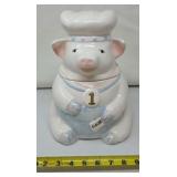 Vintage Cookie Jar, Large Pig Chef