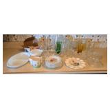 Glassware including pyrex, vases anPyrex,