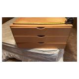3 Drawer Wood Cabinet with Sewing Supplies