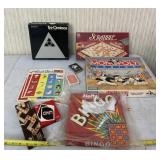 Scrabble, Bingo and other games.