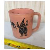 MCM? 1950ï¿½s Pink Circus Theme Mug-