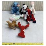 Seven Beanie Babies.