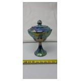 Indiana Glass Blue Carnival Harvest Grape