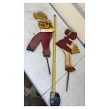 Wood Boy and Girl Yard Decor