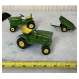 John Deere 140 lawn mowers with cart .