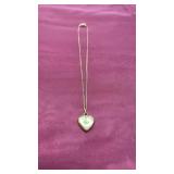 1/20 12 caratGF kitty craft necklace heart