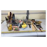 Painting Supplies, Lacquer, brushes rollers and