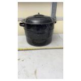 Black speckled Granite Ware enamelware canning