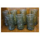 Anchor Hocking Pagoda Avocado Green Water Glass