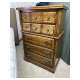 Thomasville highboy wooden chest of drawers