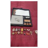 Two sterling silver one pendant and one pen, 6.24