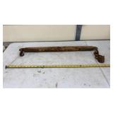 Antique wooden singletree yoke,