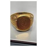 10k plated? gold ring size 10,