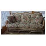 Wicker 3 Cushion Sofa