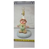 Ceramic Hand Painted Clown Lamp Needs New Cord