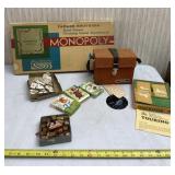 Monopoly game, stamps and touring game.