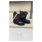 Sears size 7 navy canvas striped winter snow