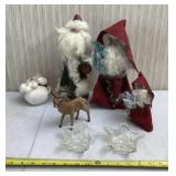 Olde World Reflections Santaï¿½s, candle holders,