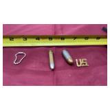 Ammo and military pin