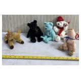 Five Beanie Babies 1990ï¿½s and 2000ï¿½s.