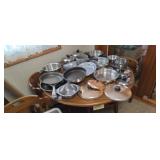 Rena Ware Pots, Calphalon Frying Pans scratched