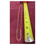 14 karat gold Italian chain, 20 in,  2.22g