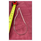 Sterling silver herringbone 18 inch necklace,