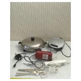 Electric skillet, waffle maker, blender and