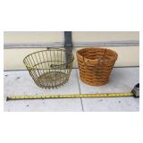 Metal Egg Basket & Hanging Basket