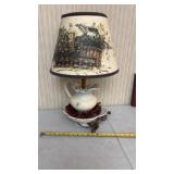 Longaberger basket lamp with a Pat Richter