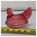 Cranberry Hen On A Nest