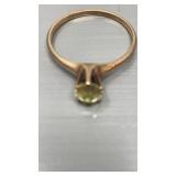 Gold ring perdiot size 7, 1.55 g