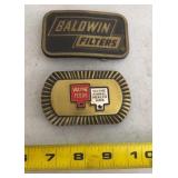 Brass Belt Buckles- Wayne Feeds & Baldwin Filters