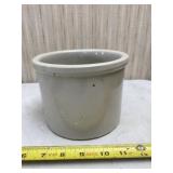1 quart low jar pottery crock
