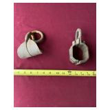 Horse drawn wagon truss and clamp.