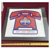 Standard Oil poster framed