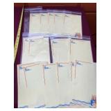 Whistle soda menu sheets.