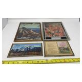 Advertising wall art with thermometer in one