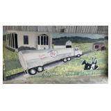 Hand-painted metal Prairie farm sign , 4 x 9