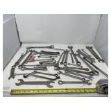 Collection of wrenches, standard, and metric